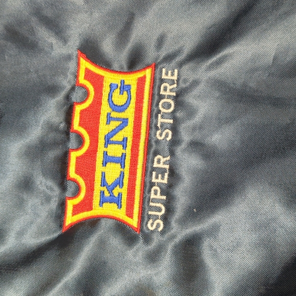 Vintage 100% nylon King super store King Louie bomber jacket made in USA XL - Picture 3 of 4